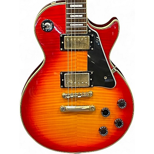 Used Epiphone Les Paul Custom Cherry Sunburst Solid Body Electric Guitar