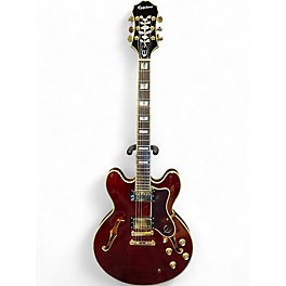Used Epiphone Sheraton II Pro Wine Red Hollow Body Electric Guitar