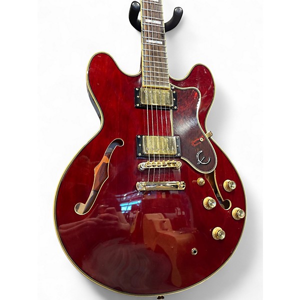 Used Epiphone Sheraton II Pro Wine Red Hollow Body Electric Guitar