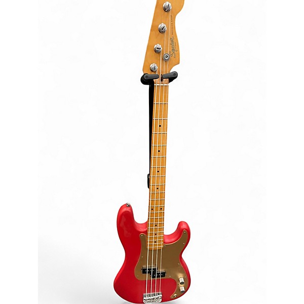 Used Squier PRECISION 40TH RED SATIN Electric Bass Guitar