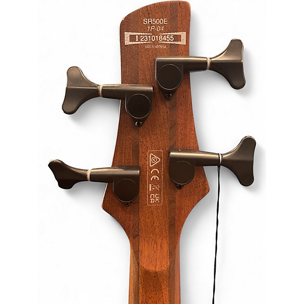 Used Ibanez SR5005E black aurora burst Electric Bass Guitar