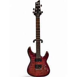 Used Schecter Guitar Research C-6 Plus Magenta Solid Body Electric Guitar
