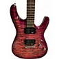 Used Schecter Guitar Research C-6 Plus Magenta Solid Body Electric Guitar