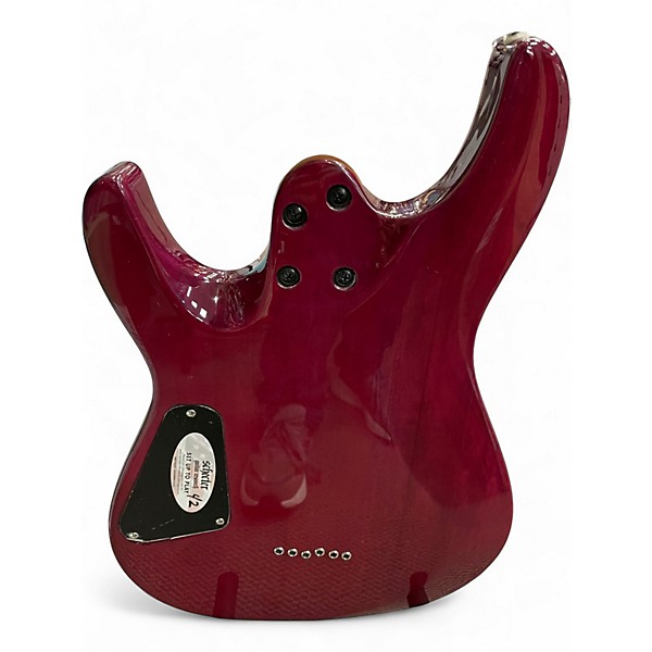 Used Schecter Guitar Research C-6 Plus Magenta Solid Body Electric Guitar