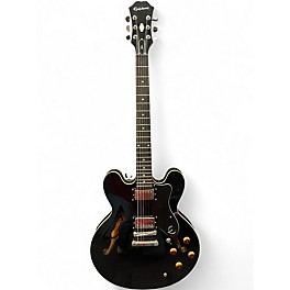 Used Epiphone dot STANDARD Black Hollow Body Electric Guitar
