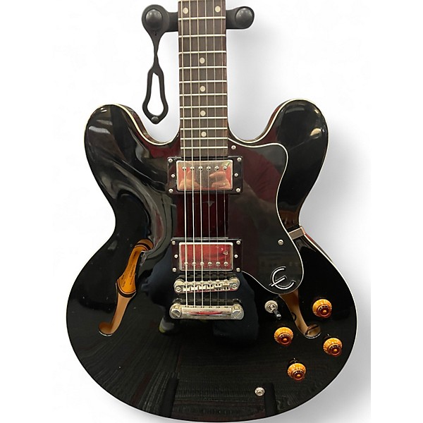 Used Epiphone dot STANDARD Black Hollow Body Electric Guitar
