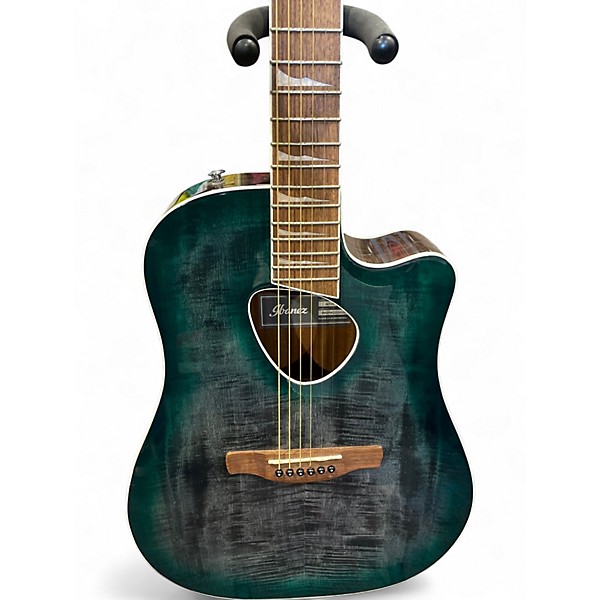 Used Ibanez ALT30FM Sapphire Blue Trans Acoustic Electric Guitar