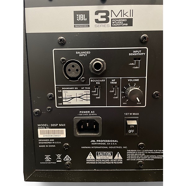 Used JBL 305P MKII PAIR Powered Monitor