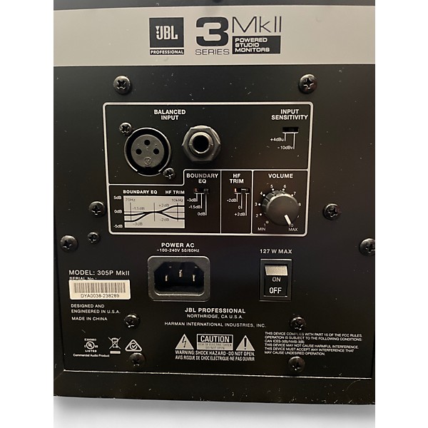 Used JBL 305P MKII PAIR Powered Monitor