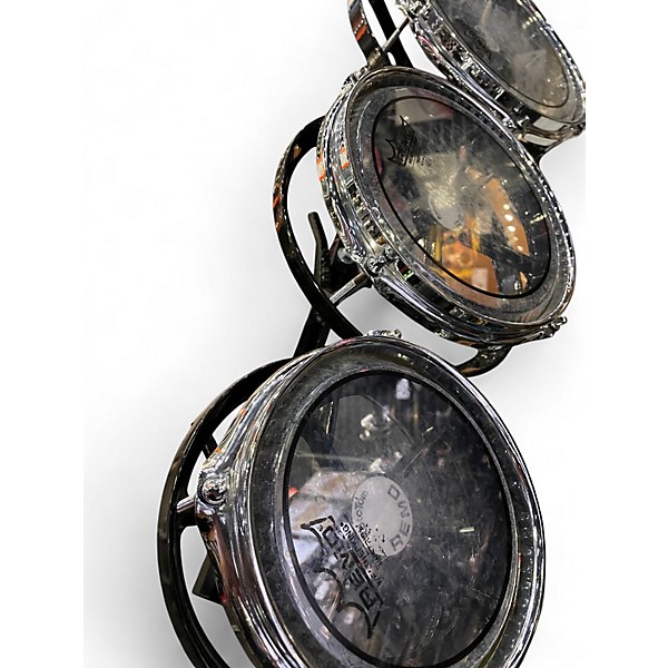 Used Remo 6X10 6X10 ROTOTOM Black Roto Toms