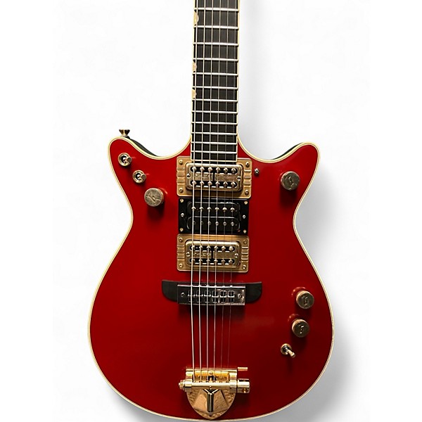 Used Gretsch Guitars G6131G-MY-RB Limited-Edition Malcolm Young Signature Jet Vintage Firebird Red Solid Body Electric Guitar