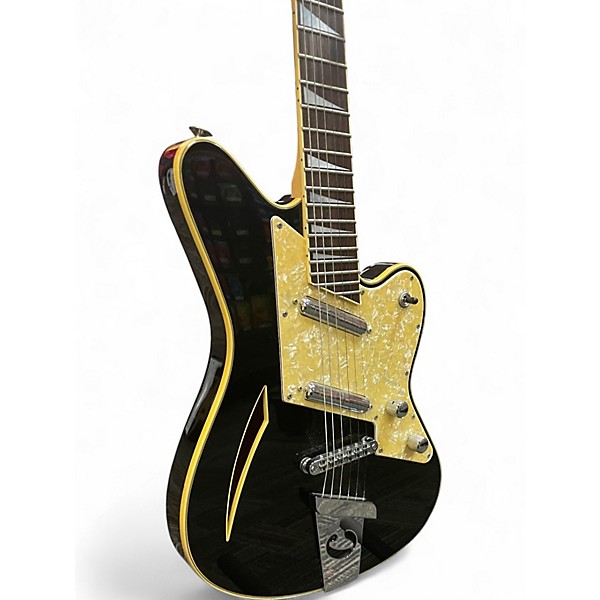 Vintage 1990s Charvel Surfcaster Black Hollow Body Electric