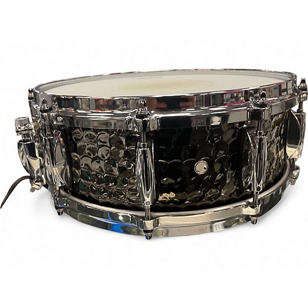 Used Gretsch Drums 14in HAMMERED BLACK STEEL BLACK STEEL Drum