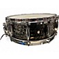 Used Gretsch Drums 14in HAMMERED BLACK STEEL BLACK STEEL Drum