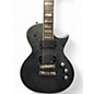 Used ESP LTD EC401QM SEE THRU BLACK Solid Body Electric Guitar
