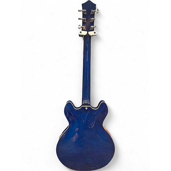Used Firefly  FF338 Blue Hollow Body Electric Guitar