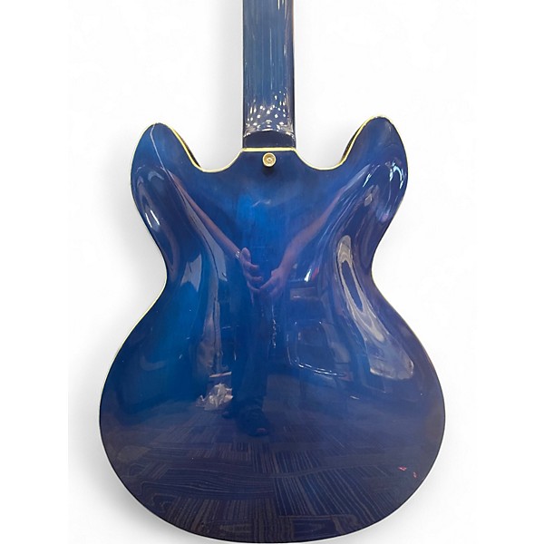 Used Firefly  FF338 Blue Hollow Body Electric Guitar