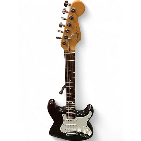 Used Fender American Standard Stratocaster Black Solid Body Electric Guitar