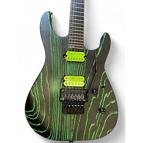 Used 2021 Jackson PRO SERIES DK2 ASH GREEN GLOW Solid Body Electric Guitar