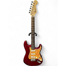 Used Squier Affinity Stratocaster Candy Apple Red Solid Body Electric Guitar