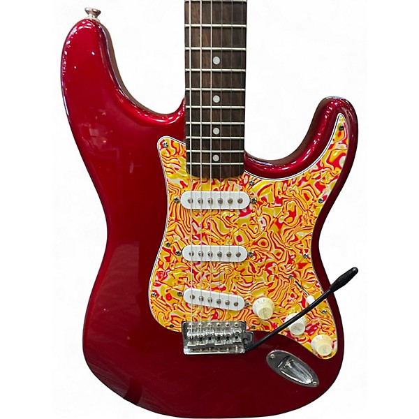 Used Squier Affinity Stratocaster Candy Apple Red Solid Body Electric Guitar