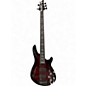 Used Schecter Guitar Research Omen 5 String Crimson Red Burst Electric Bass Guitar thumbnail