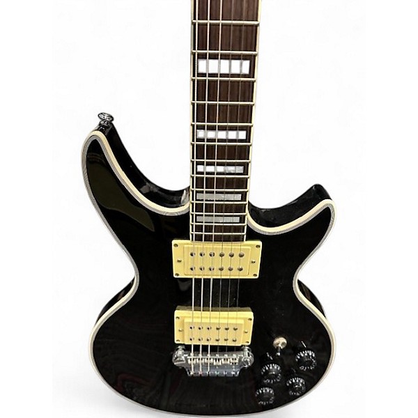 Used Eastwood GP Black Solid Body Electric Guitar