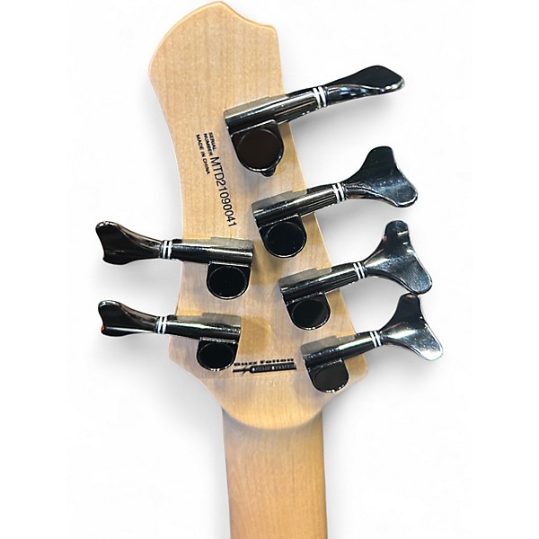 Used MTD Kingston KZ  Natural Burl Electric Bass Guitar