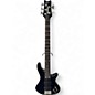 Used Schecter Guitar Research Stiletto Deluxe 5 String Black Electric Bass Guitar thumbnail