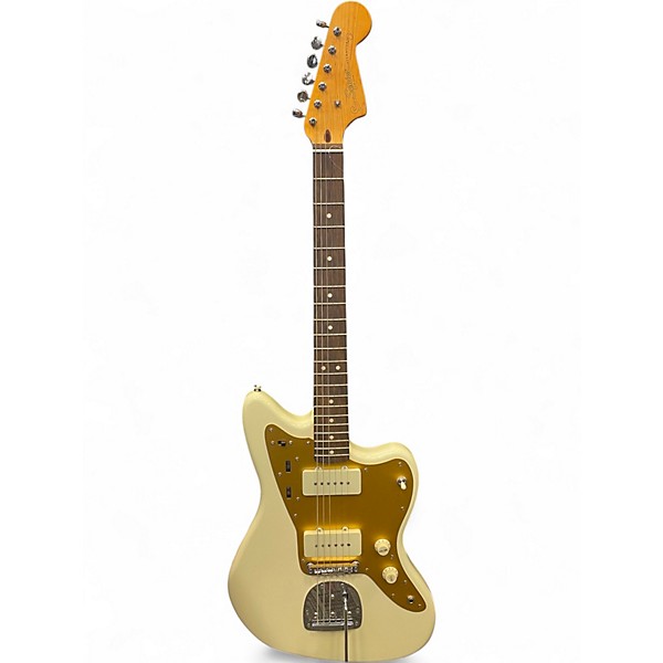 Used Squier J Mascis Jazzmaster Vintage White Solid Body Electric Guitar