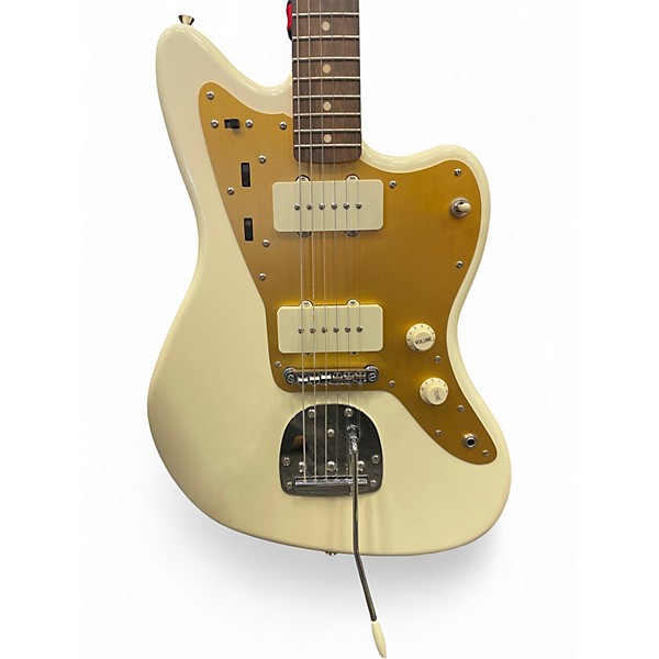 Used Squier J Mascis Jazzmaster Vintage White Solid Body Electric Guitar