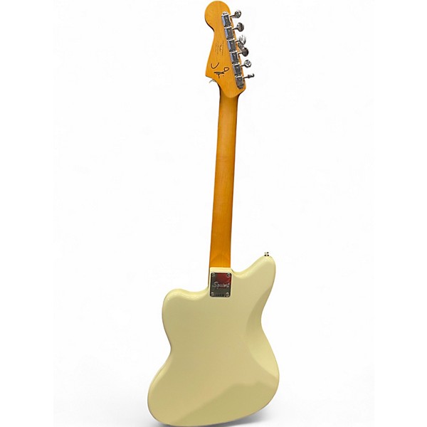 Used Squier J Mascis Jazzmaster Vintage White Solid Body Electric Guitar