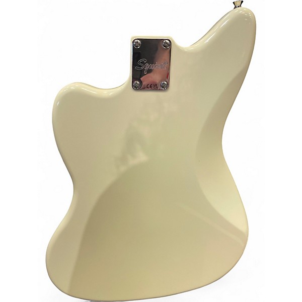 Used Squier J Mascis Jazzmaster Vintage White Solid Body Electric Guitar