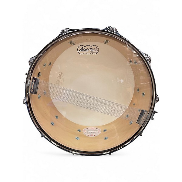 Used Ludwig 6.5X14 Classic Snare ROSE MARINE PEARL Drum