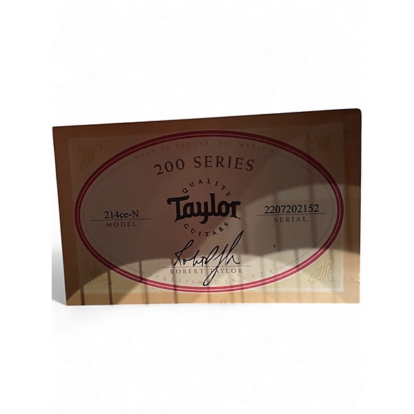 Used Taylor 214CEN Natural Classical Acoustic Electric Guitar