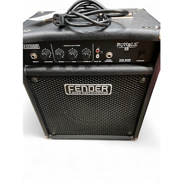 Used Fender Rumble 15 15W 1X8 Bass Combo Amp