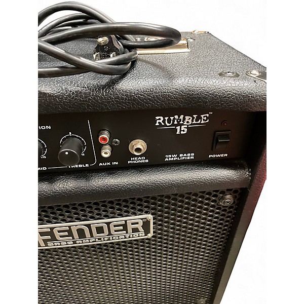 Used Fender Rumble 15 15W 1X8 Bass Combo Amp