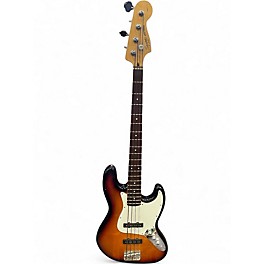 Used Squier STANDARD JAZZ BASS 3 Color Sunburst Electric Bass Guitar