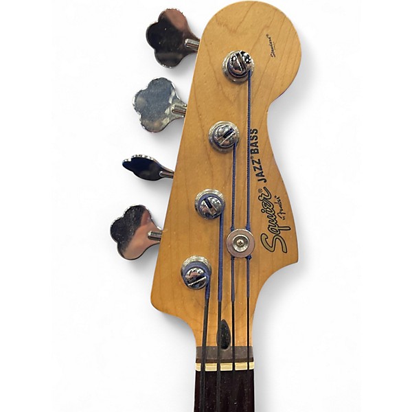 Used Squier STANDARD JAZZ BASS 3 Color Sunburst Electric Bass Guitar