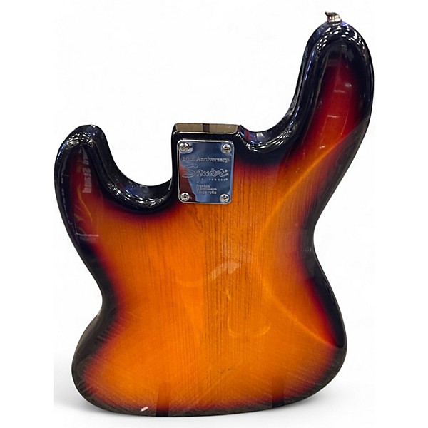 Used Squier STANDARD JAZZ BASS 3 Color Sunburst Electric Bass Guitar