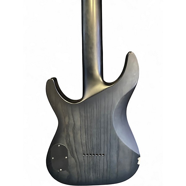 Used Schecter Guitar Research KM-7 Trans Black Solid Body Electric Guitar