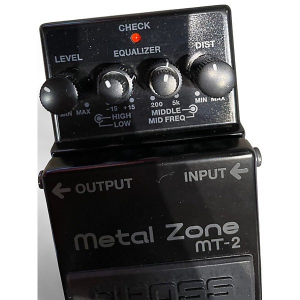 Used BOSS MT2 Metal Zone Distortion Effect Pedal