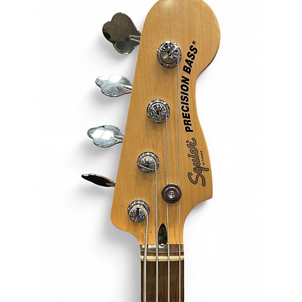 Used Squier Precision Bass 3 Color Sunburst Electric Bass Guitar