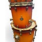 Used Ludwig 5 Piece element icon birch orange burst Drum Kit