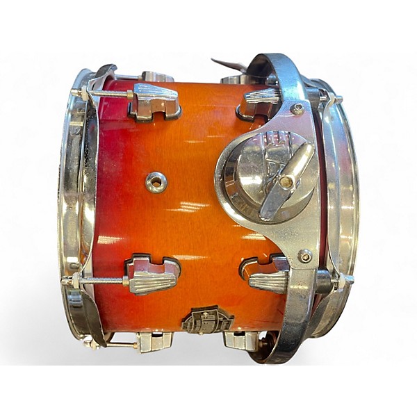 Used Ludwig 5 Piece element icon birch orange burst Drum Kit