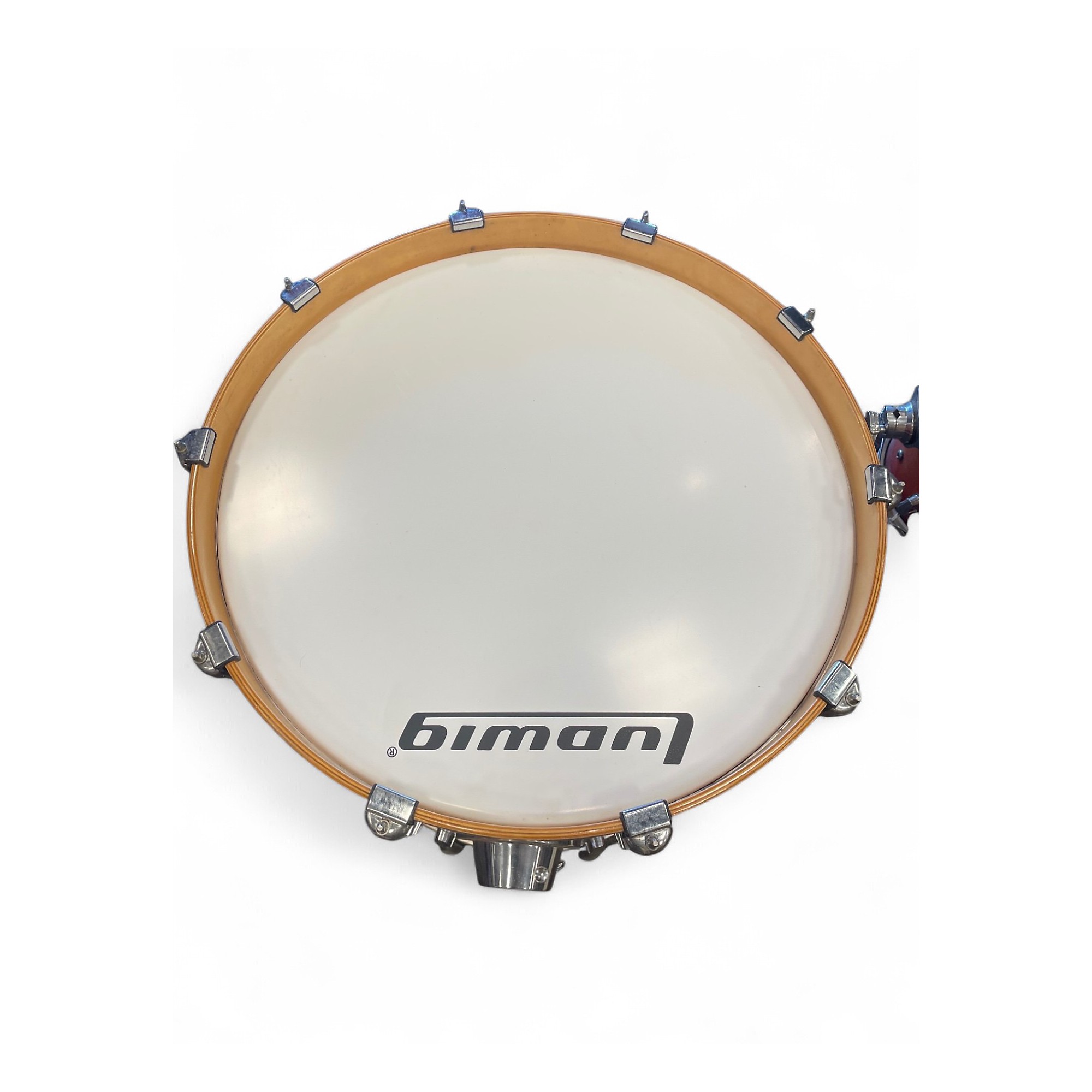 Used Ludwig 5 Piece element icon birch orange burst Drum Kit