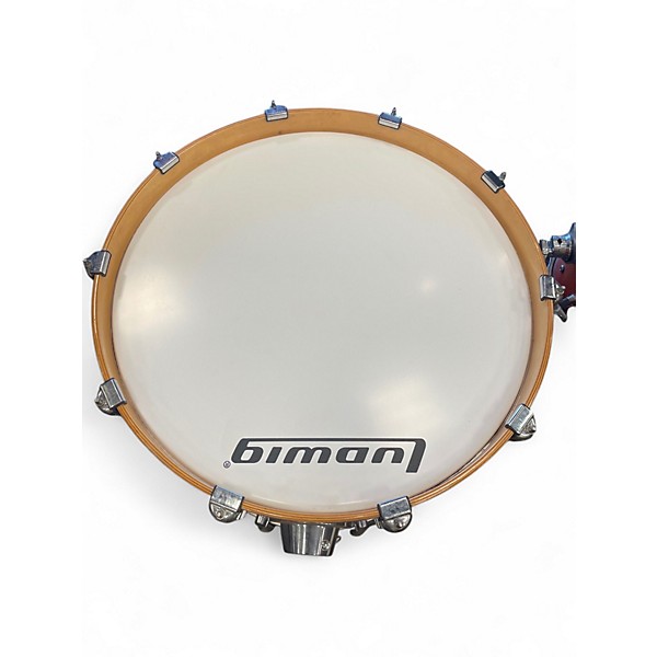 Used Ludwig 5 Piece element icon birch orange burst Drum Kit