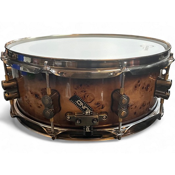 Used PDP by DW 14X5.5 Limited Mapa Burl Black Burst Drum