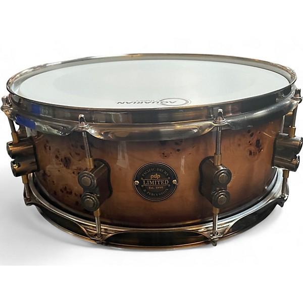 Used PDP by DW 14X5.5 Limited Mapa Burl Black Burst Drum