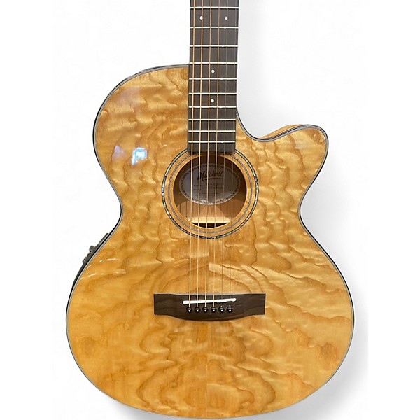 Used Mitchell mx430qab/n quilted maple Acoustic Electric Guitar